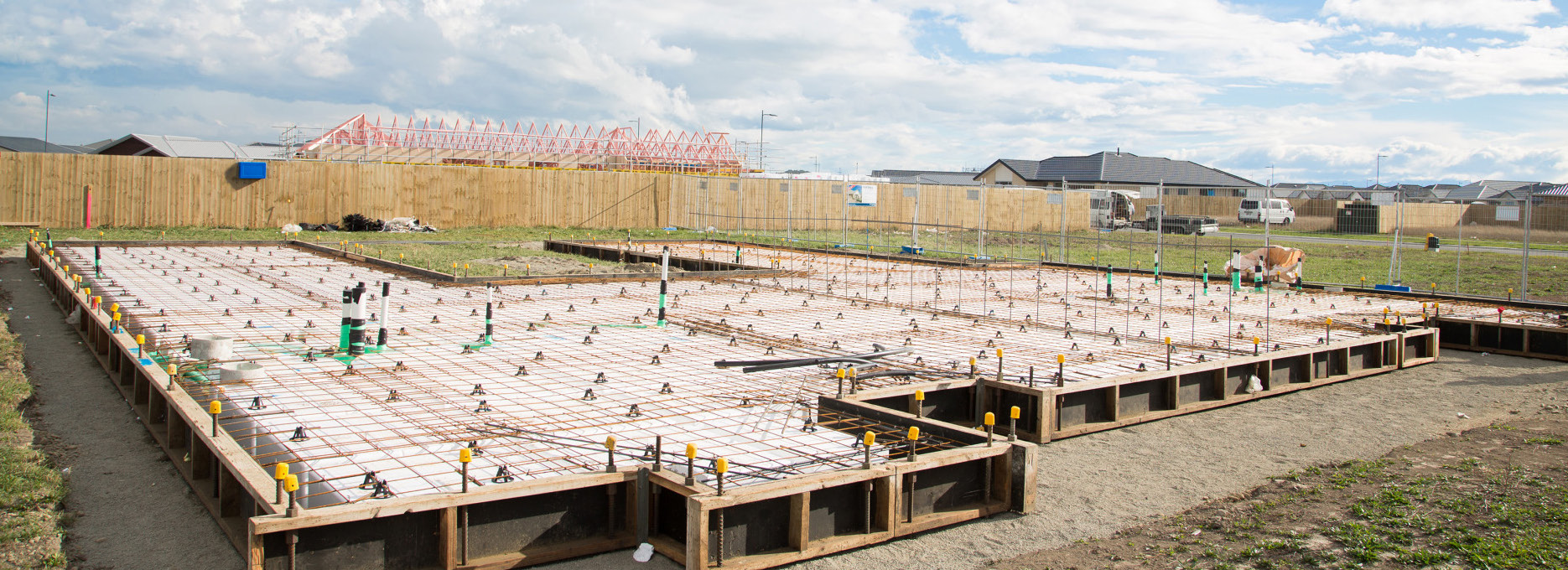 RibRaft foundation site ready for the pour